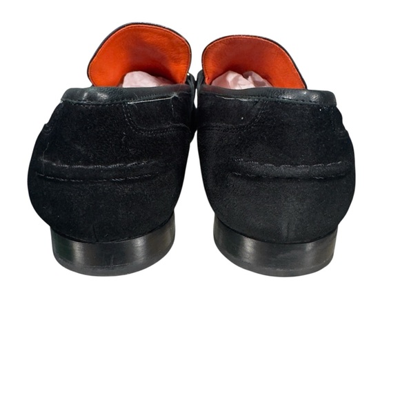 rag & bone Black Leather and Suede Loafers with Silver Detail - Picture 6 of 11